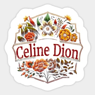 Flower Vintage Celine Sticker